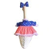2026 New Cross-border Independence Day Porch Goose Dress Set 23-inch Large White Goose Festival Decoration 75g details Picture